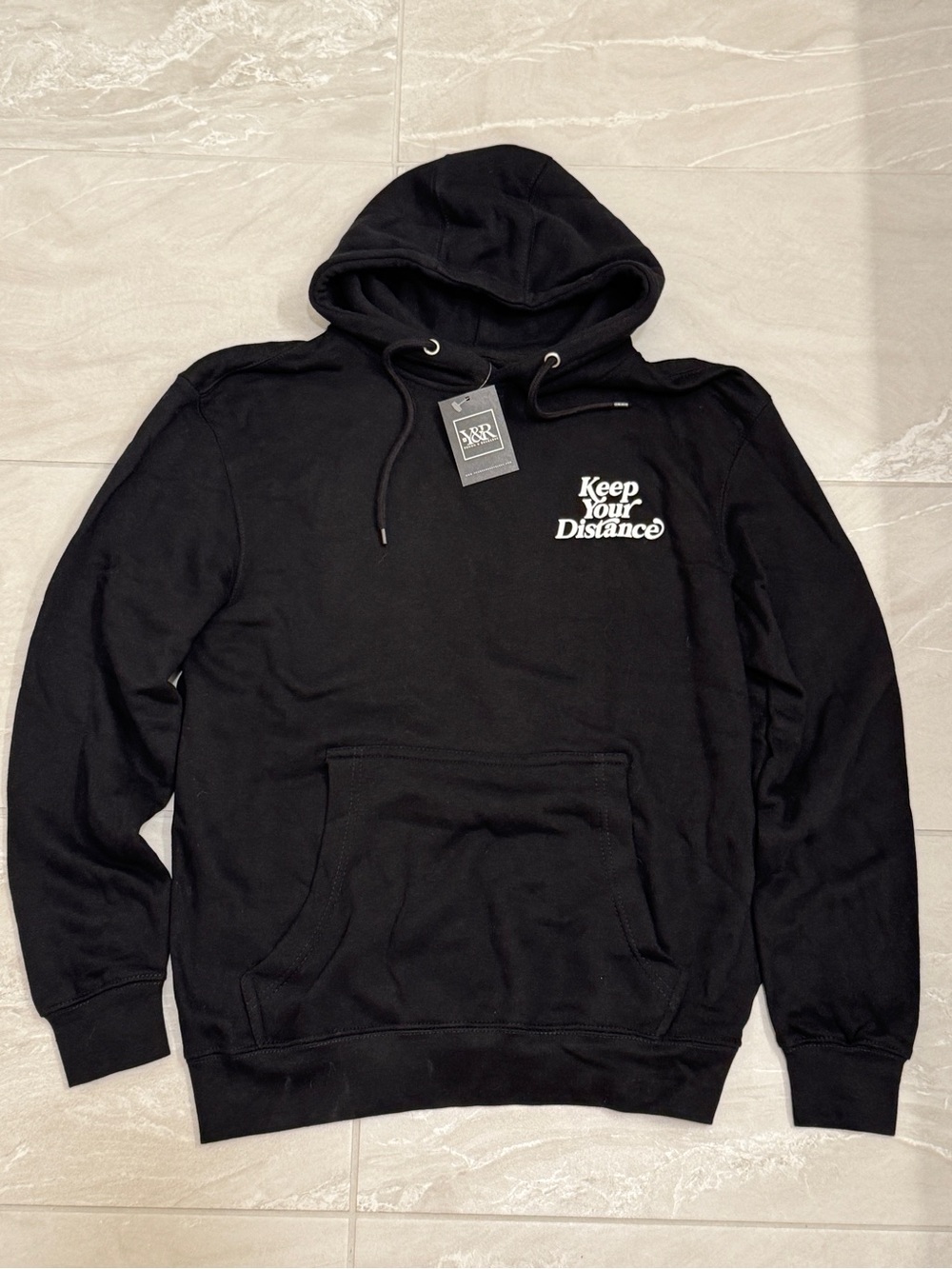 Young & Reckless Keep Your Distance Black Hoodie Skater Grunge Style
